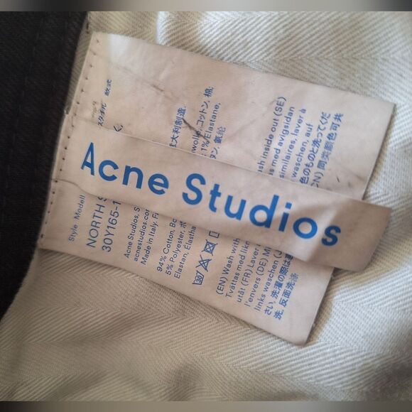 ACNE STUDIOS Bla Konst Acnes  Denim Black Jeans Size 30*32 - Picture 4 of 11